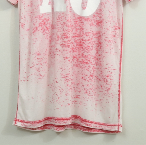 Bella Canvas Cotton Blend Burnout XO T Shirt - Picture 3 of 7